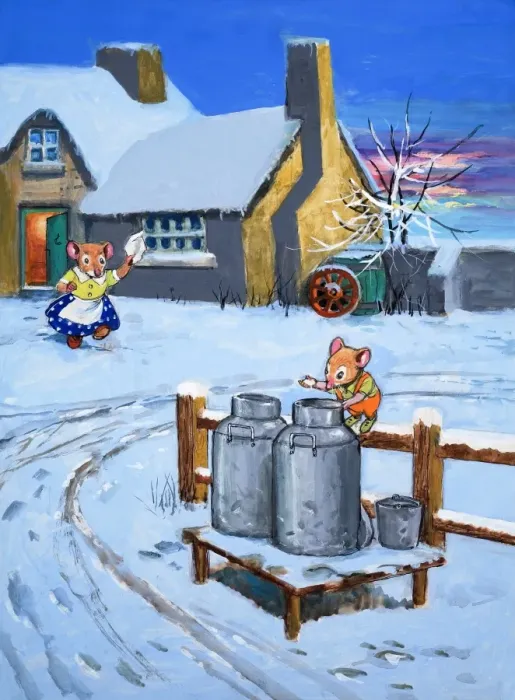 Framed Print : The Town Mouse and the Country Mouse Framed Print : The Town Mouse and the Country Mouse