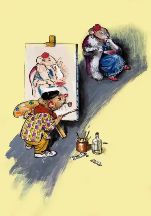 Framed Print : The Town Mouse and the Country Mouse Framed Print : The Town Mouse and the Country Mouse