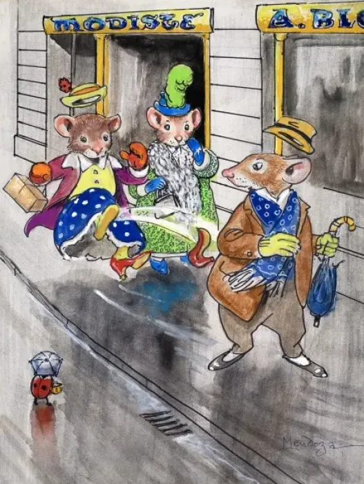 Framed Print : The Town Mouse and the Country Mouse Framed Print : The Town Mouse and the Country Mouse