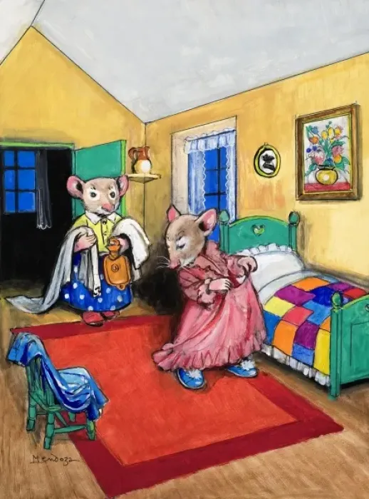 Framed Print : The Town Mouse and the Country Mouse Framed Print : The Town Mouse and the Country Mouse