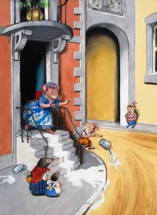 Framed Print : The Town Mouse and the Country Mouse Framed Print : The Town Mouse and the Country Mouse