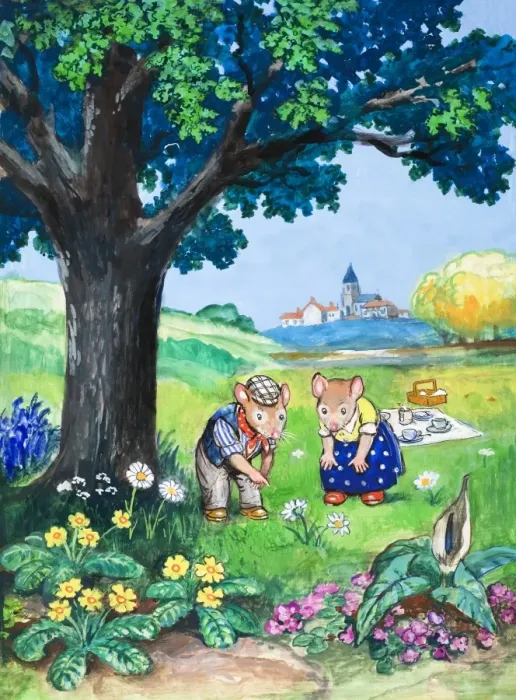 Framed Print : The Town Mouse and the Country Mouse Framed Print : The Town Mouse and the Country Mouse