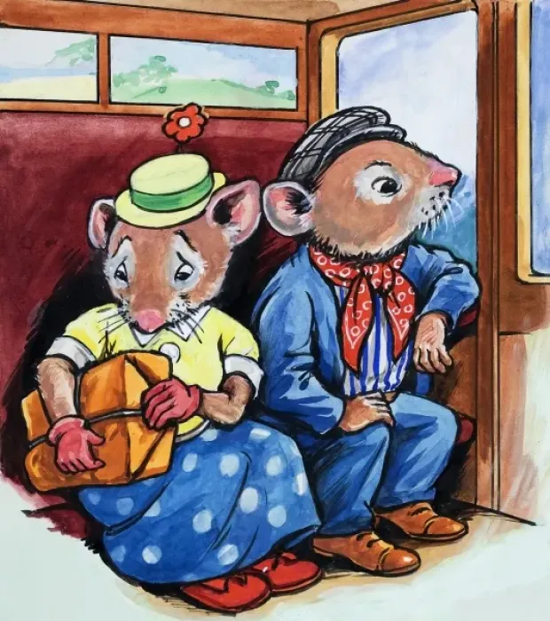 Framed Print : The Town Mouse and the Country Mouse Framed Print : The Town Mouse and the Country Mouse