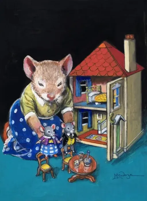 Framed Print : The Town Mouse and the Country Mouse Framed Print : The Town Mouse and the Country Mouse