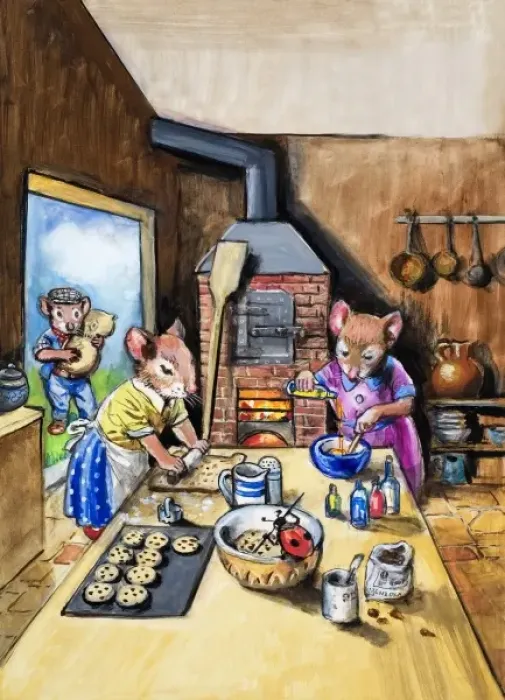 Framed Print : The Town Mouse and the Country Mouse Framed Print : The Town Mouse and the Country Mouse