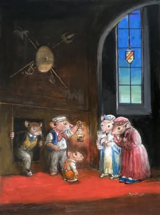 Framed Print : Town Mouse and Country Mouse Framed Print : Town Mouse and Country Mouse