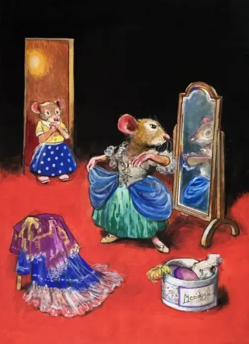 Framed Print : Town Mouse and Country Mouse Framed Print : Town Mouse and Country Mouse