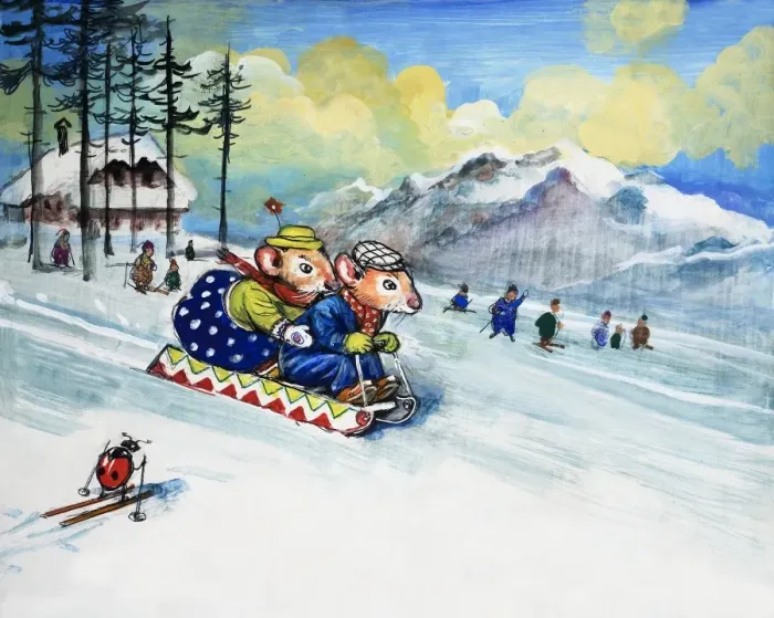 Framed Print : Town Mouse and Country Mouse Framed Print : Town Mouse and Country Mouse
