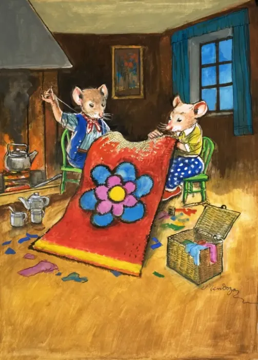 Framed Print : Town Mouse and Country Mouse Framed Print : Town Mouse and Country Mouse