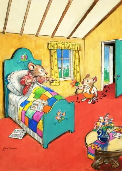 Framed Print : Town Mouse and Country Mouse Framed Print : Town Mouse and Country Mouse