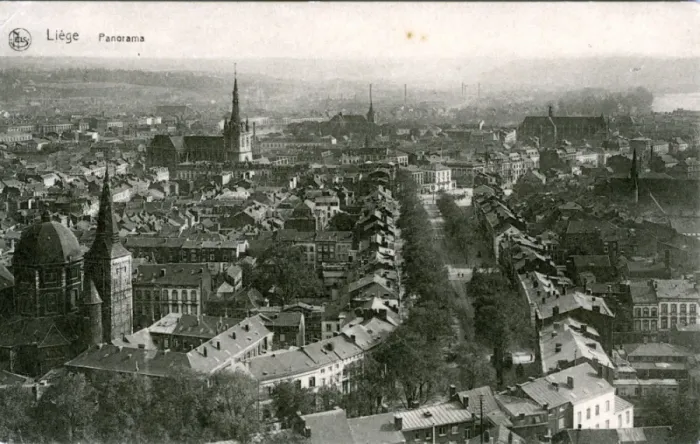 Framed Print : The Town - Panorama, Liege Framed Print : The Town - Panorama, Liege