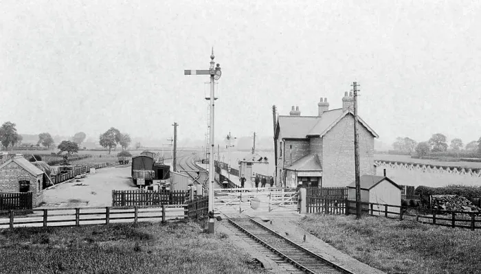 Framed Print : Town Railway Station, Crowle Framed Print : Town Railway Station, Crowle