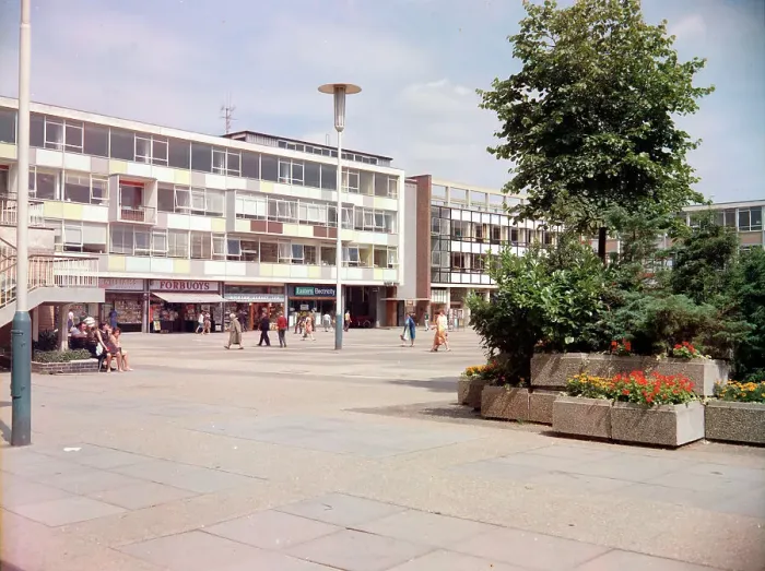 Framed Print : Town Square, Harlow Framed Print : Town Square, Harlow