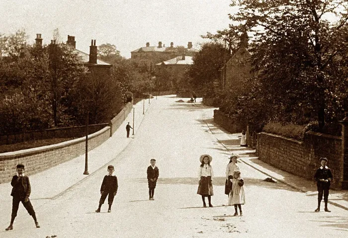 Framed Print : Towngate, Calverley, early 1900s Framed Print : Towngate, Calverley, early 1900s