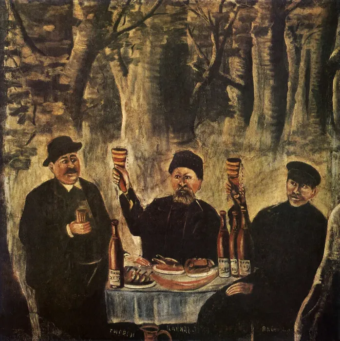Framed Print : Townsfolk Carousing in Woods Date: 1910 Framed Print : Townsfolk Carousing in Woods Date: 1910