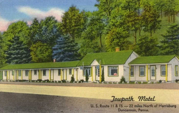 Framed Print : Towpath Motel, Duncannon, Philadelphia, USA Framed Print : Towpath Motel, Duncannon, Philadelphia, USA
