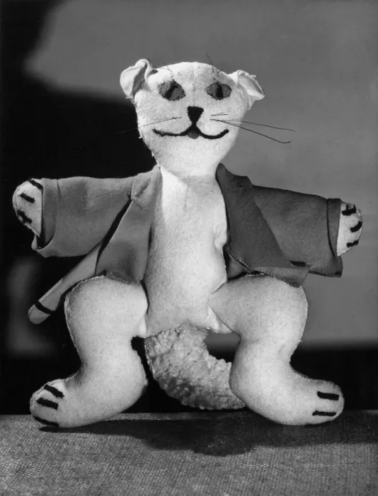 Framed Print : TOY CRICKETING CAT Framed Print : TOY CRICKETING CAT