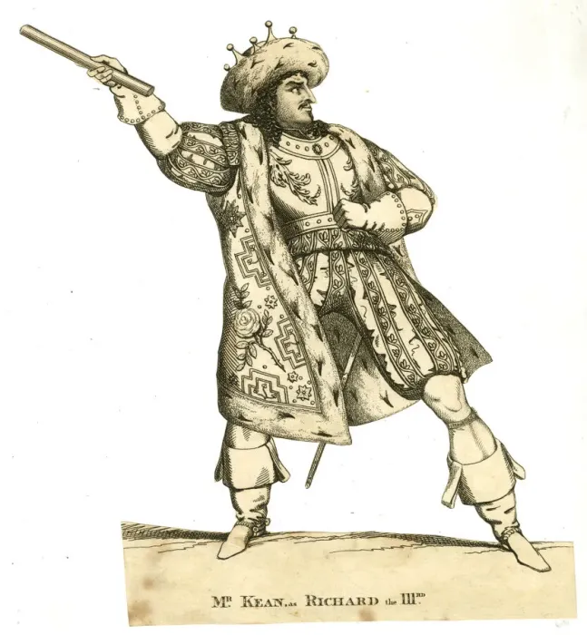 Framed Print : Toy Theatre, Edmund Kean as Richard III Framed Print : Toy Theatre, Edmund Kean as Richard III
