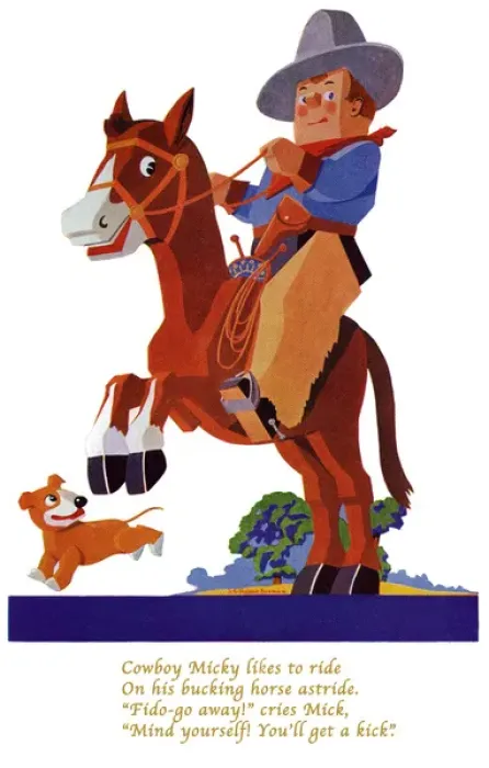 Framed Print : Toytown Cowboy Micky Framed Print : Toytown Cowboy Micky