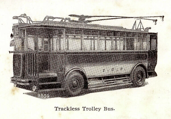 Trackless trolley bus made by Ransomes of Ipswich