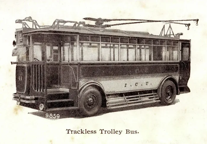 Framed Print : Trackless trolley bus made by Ransomes of Ipswich Framed Print : Trackless trolley bus made by Ransomes of Ipswich