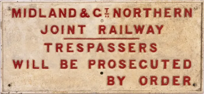 Framed Print : Trackside Railway Warning Sign Framed Print : Trackside Railway Warning Sign