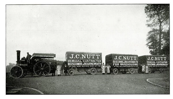 Traction Engine, J C Nutt Removals, Boscombe and Bournemouth
