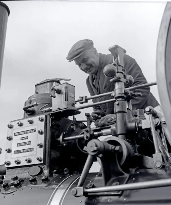 Framed Print : Traction Engine Mechanic Framed Print : Traction Engine Mechanic
