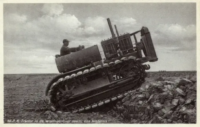 Framed Print : Tractor at work, Wieringermeer, North Holland, Netherlands Framed Print : Tractor at work, Wieringermeer, North Holland, Netherlands