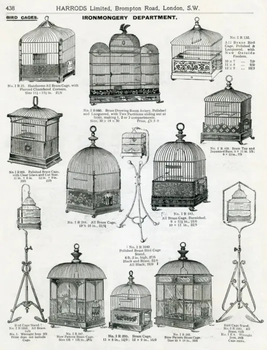 Framed Print : Trade catalogue for bird cages 1911 Framed Print : Trade catalogue for bird cages 1911