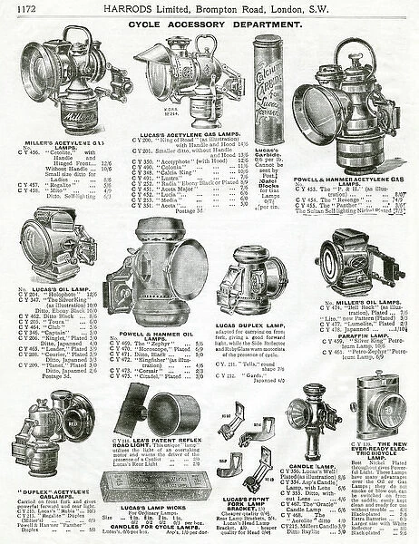 Trade catalogue for cycle accessories 1911