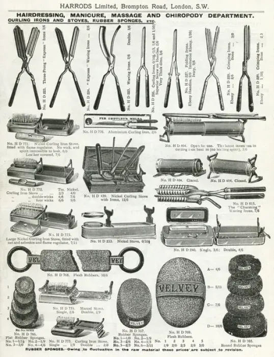 Framed Print : Trade catalogue of hair accessories 1911 Framed Print : Trade catalogue of hair accessories 1911