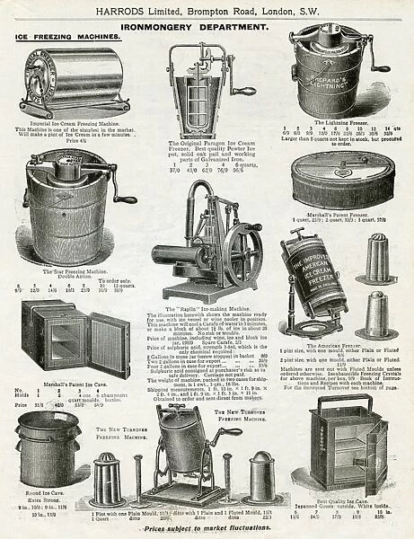 Trade catalogue for ice cream machines 1911