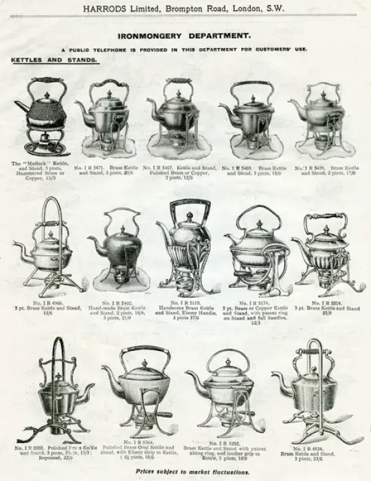 Framed Print : Trade catalogue for Kettles and Stands 1911 Framed Print : Trade catalogue for Kettles and Stands 1911