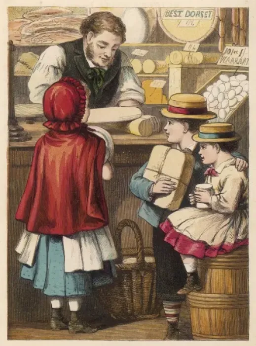 Framed Print : Trade / Shops / Food / Dairies Framed Print : Trade / Shops / Food / Dairies