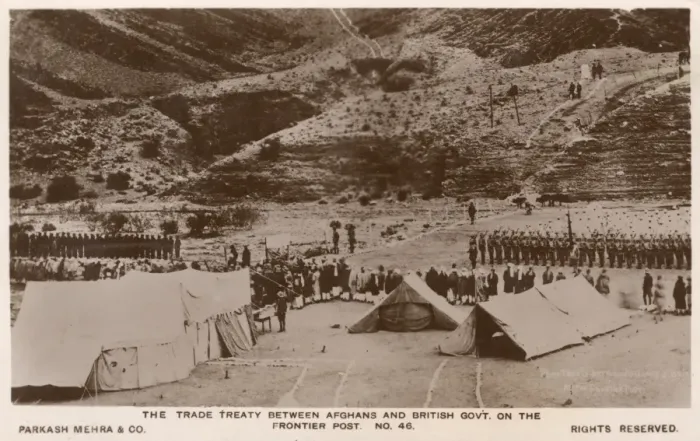 Framed Print : Trade Treaty between British and Afghan Governments Framed Print : Trade Treaty between British and Afghan Governments