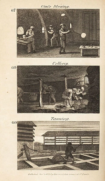 Trades in Regency England: glass-blowing, colliery