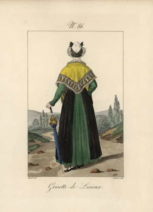 Framed Print : Tradeswoman of Lisieux She wears a serre-tete Framed Print : Tradeswoman of Lisieux She wears a serre-tete