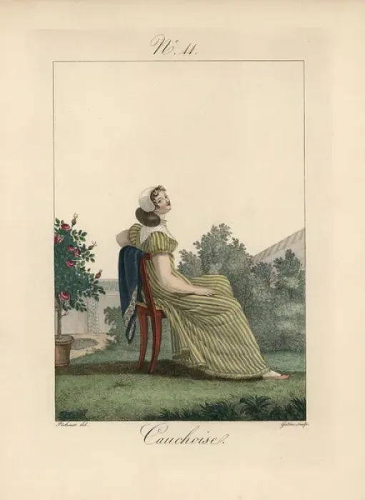 Framed Print : Tradeswoman of Rouen wearing a bonnet called a bavolet Framed Print : Tradeswoman of Rouen wearing a bonnet called a bavolet