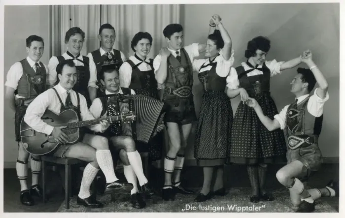 Framed Print : Traditional Austrian dancers and band - Innsbruck Framed Print : Traditional Austrian dancers and band - Innsbruck