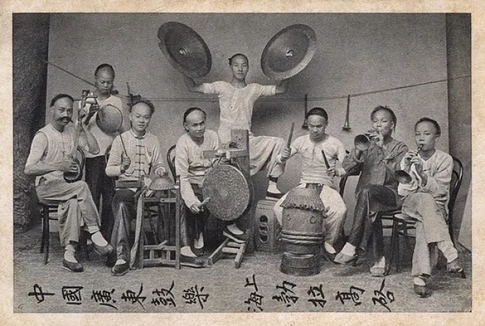Framed Print : Traditional Chinese Musical troupe / Group / Band Framed Print : Traditional Chinese Musical troupe / Group / Band