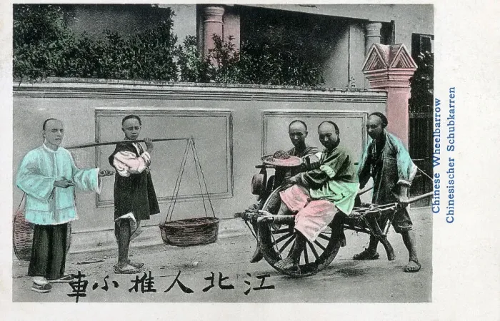 Framed Print : Traditional Chinese Wheelbarrow Transport Framed Print : Traditional Chinese Wheelbarrow Transport
