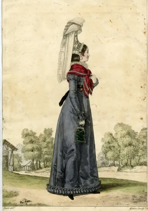 Framed Print : Traditional costume of Rolleville, northern France Framed Print : Traditional costume of Rolleville, northern France