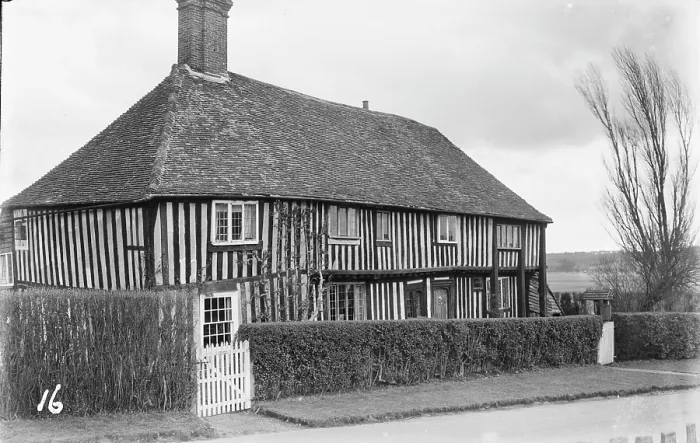 Framed Print : Traditional English Timber-Framed House Framed Print : Traditional English Timber-Framed House