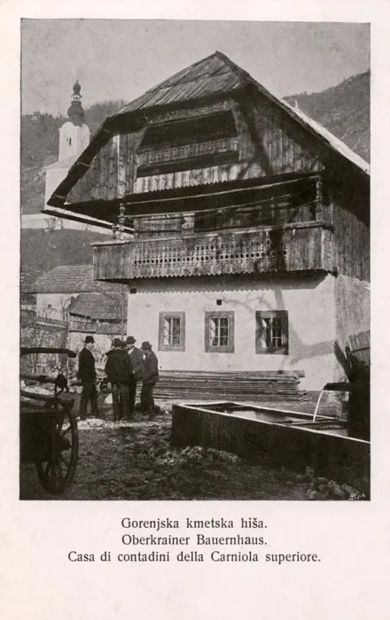 Framed Print : Traditional farmhouse - Carniola region, Slovenia