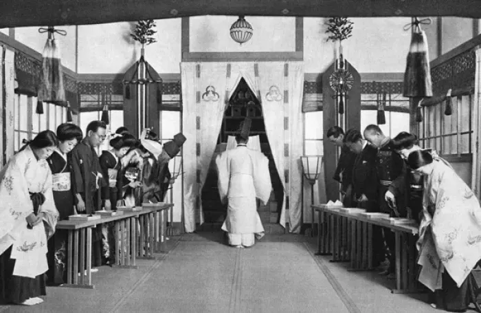 Framed Print : A traditional Japanese wedding scene Framed Print : A traditional Japanese wedding scene