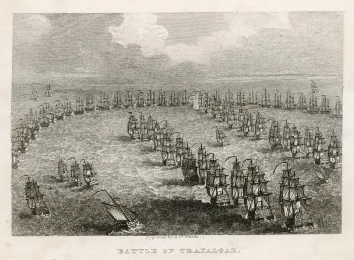 Framed Print : Trafalgar, Birds Eye Framed Print : Trafalgar, Birds Eye