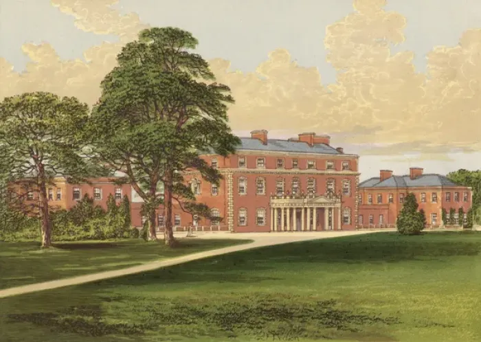 Framed Print : Trafalgar House / 1879 Framed Print : Trafalgar House / 1879