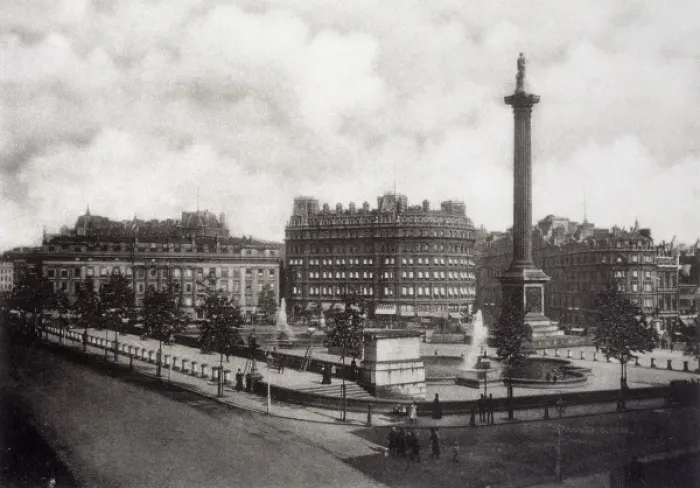 Framed Print : Trafalgar Sq / Photo / 1890 Framed Print : Trafalgar Sq / Photo / 1890