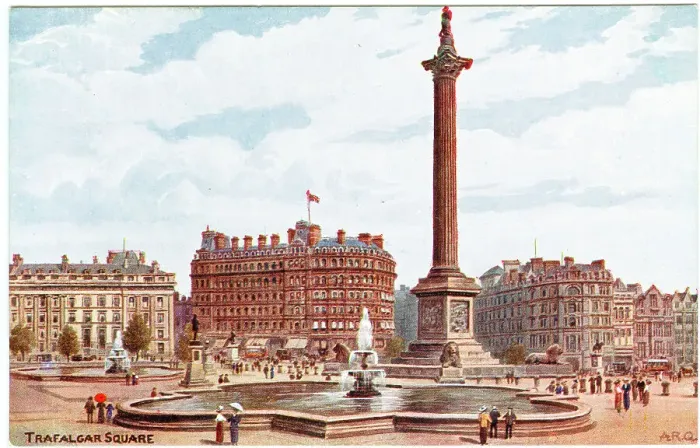 Framed Print : Trafalgar Square towards Charing Cross Framed Print : Trafalgar Square towards Charing Cross